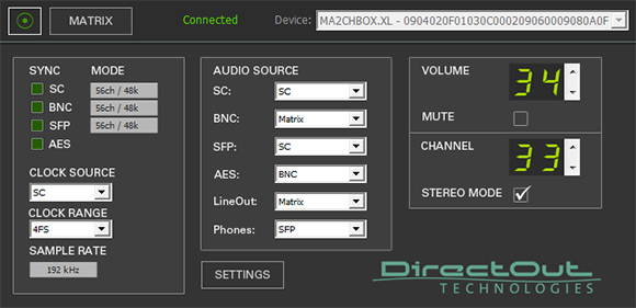 DirectOut Technologies MA2CHBOX.XL Remote