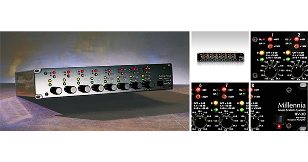 アンプ millennia HV-3D Millennia HV-3D/8 8-channel Microphone Preamp | Sweetwater