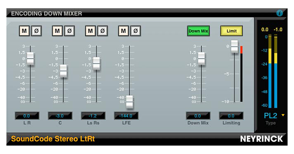 SoundCode Stereo LtRt<TDM> NEYRINCK 製品情報 TACSYSTEM